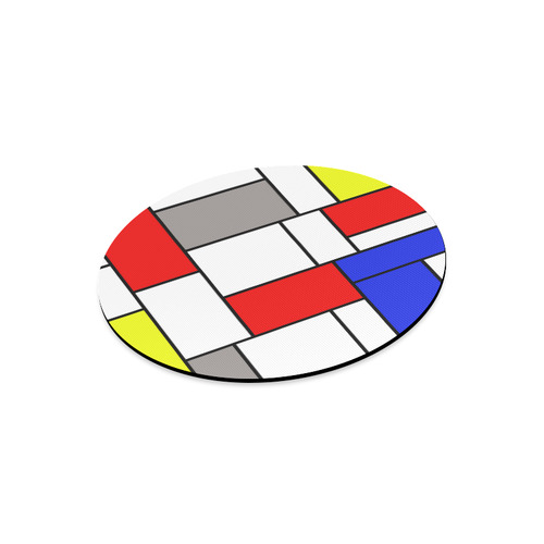 Mondrian style Round Mousepad