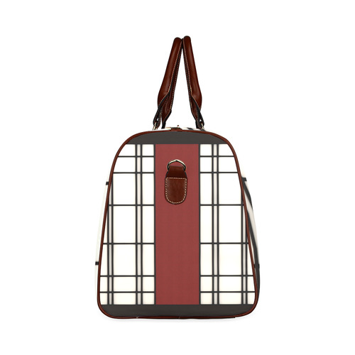 Shoji - red Waterproof Travel Bag/Large (Model 1639)