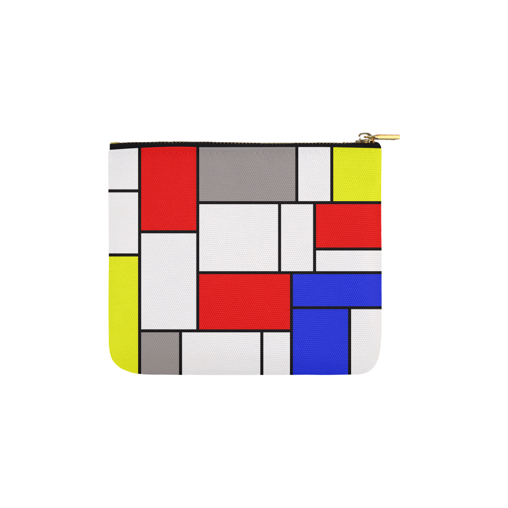 Mondrian style Carry-All Pouch 6''x5''