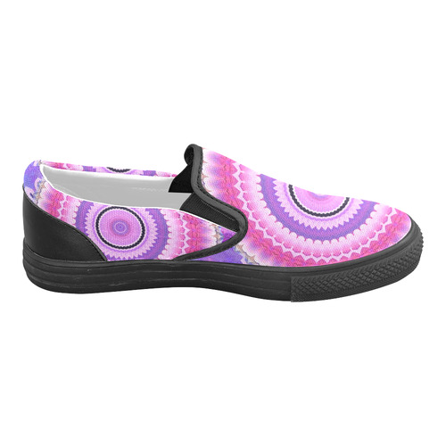 Freshness Energy Mandala Women's Unusual Slip-on Canvas Shoes (Model 019)