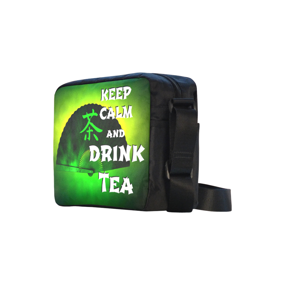 keep calm and drink green tea Classic Cross-body Nylon Bags (Model 1632)