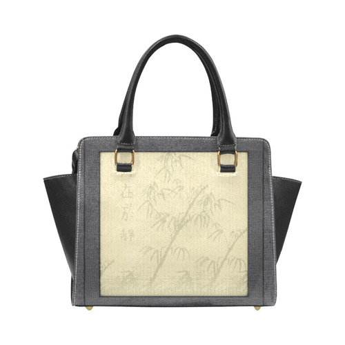 Tatami - Bamboo Rivet Shoulder Handbag (Model 1645)