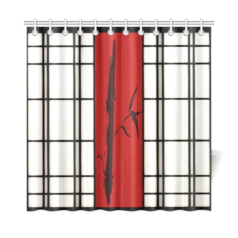 Shoji - Bamboo Shower Curtain 72"x72"