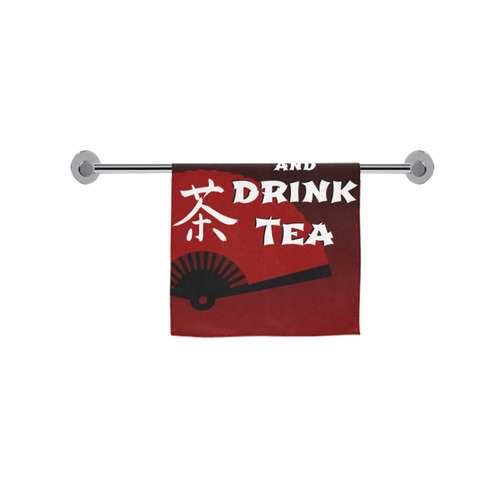 keep calm drink tea - asia edition Custom Towel 16"x28"