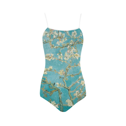 Van Gogh Almond Blossoms Strap Swimsuit ( Model S05)