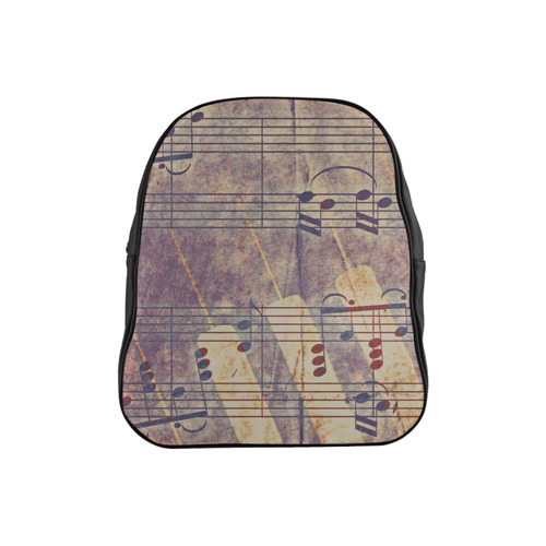Music, vintage look B by JamColors School Backpack (Model 1601)(Small)