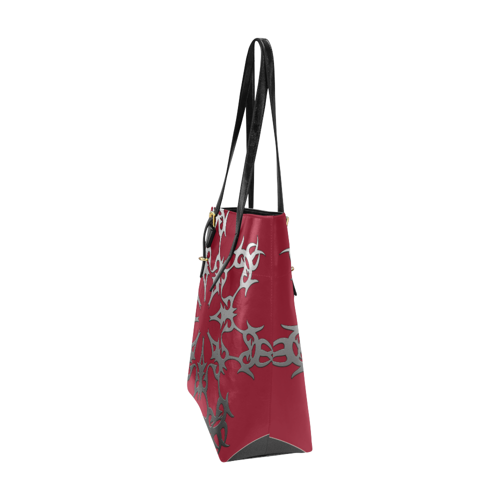Red Ethnic Euramerican Tote Bag/Small (Model 1655)