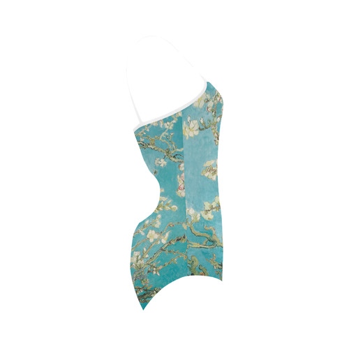 Van Gogh Almond Blossoms Strap Swimsuit ( Model S05)