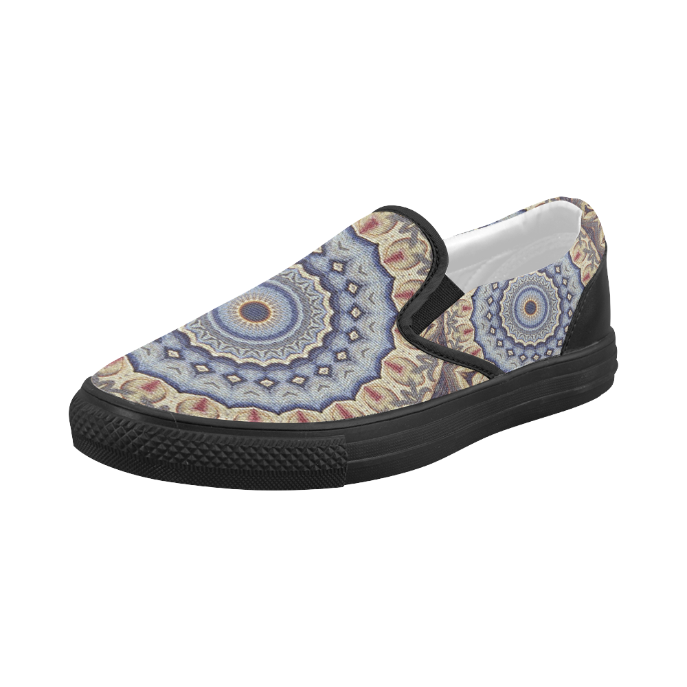 Soft and Warm Mandala Women's Slip-on Canvas Shoes (Model 019)