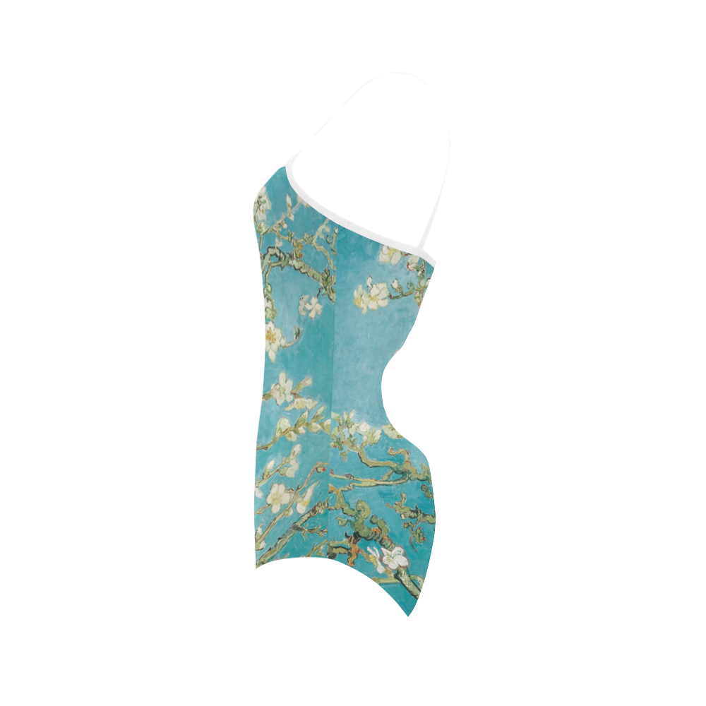 Van Gogh Almond Blossoms Strap Swimsuit ( Model S05)