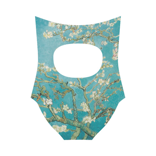 Van Gogh Almond Blossoms Strap Swimsuit ( Model S05)