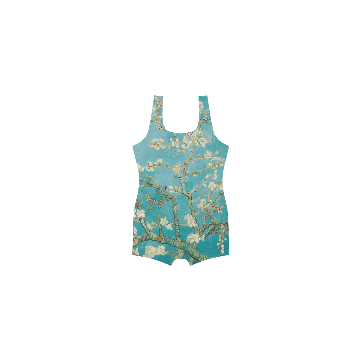 Van Gogh Almond Blossoms Classic One Piece Swimwear (Model S03)