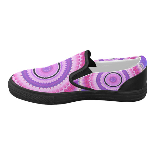 Freshness Energy Mandala Women's Slip-on Canvas Shoes (Model 019)