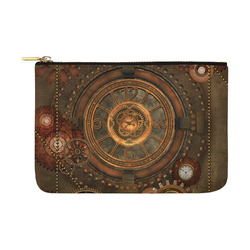 Steampunk, wonderful vintage clocks and gears Carry-All Pouch 12.5''x8.5''