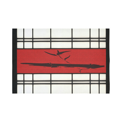 Shoji - Bamboo Cotton Linen Wall Tapestry 90"x 60"