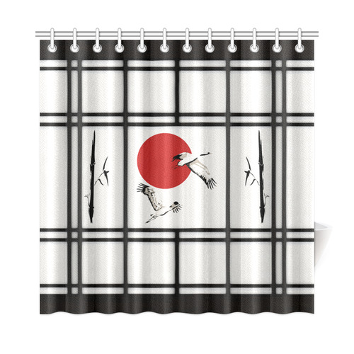 Shoji - Crane Shower Curtain 72"x72"