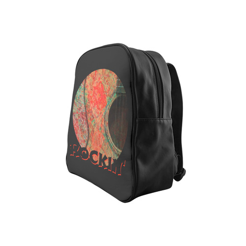 Acoustic Splatter rockin School Backpack (Model 1601)(Small)