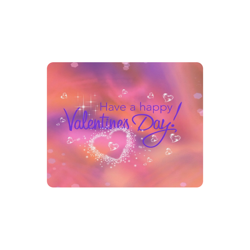 happy valentines day pink by FeelGood Rectangle Mousepad