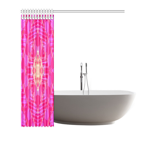 Pink And Rose Abstract Pattern Shower Curtain 72"x72"