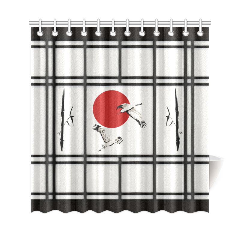 Shoji - Crane Shower Curtain 69"x72"