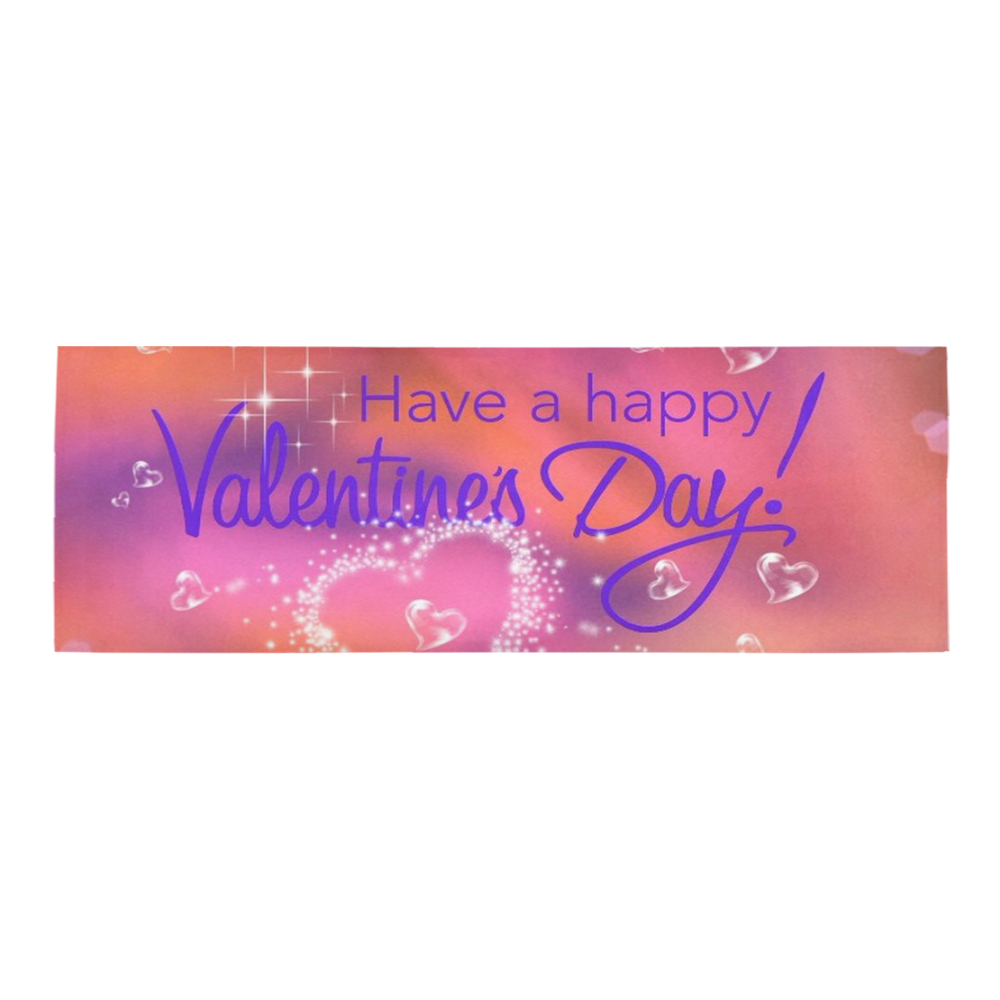 happy valentines day pink by FeelGood Area Rug 9'6''x3'3''