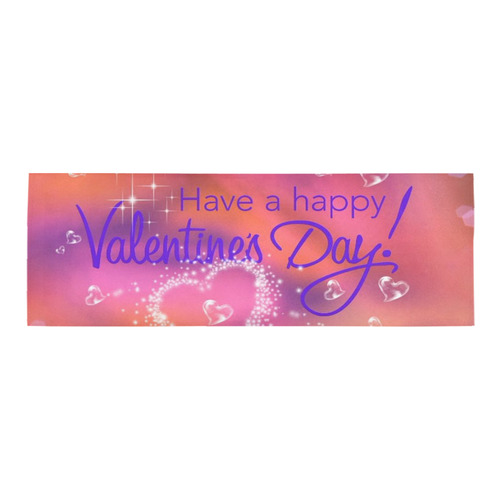 happy valentines day pink by FeelGood Area Rug 9'6''x3'3''