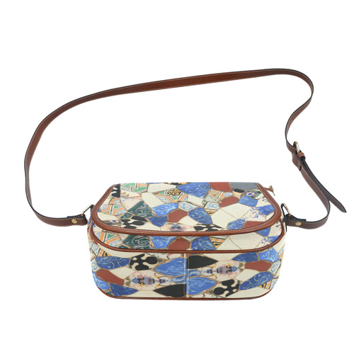 Mosaic decoration Saddle Bag/Large (Model 1649)