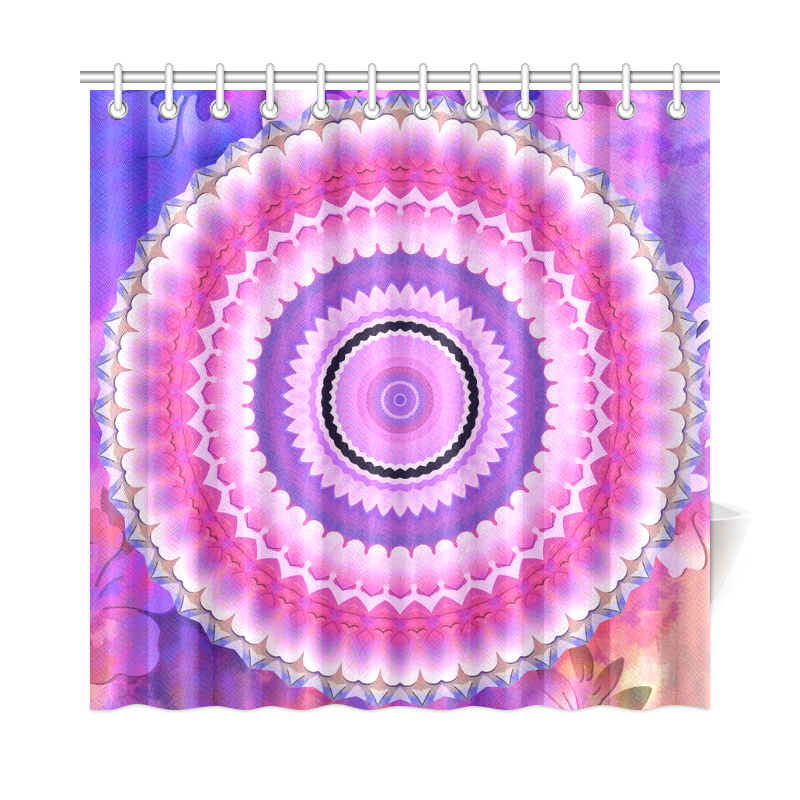 Freshness Energy Mandala Shower Curtain 72"x72"