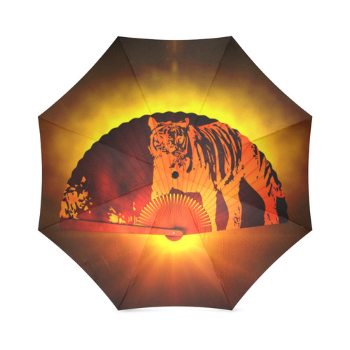Chinese Fan - Tiger Foldable Umbrella (Model U01)