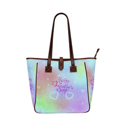 happy valentines day teal by FeelGood Classic Tote Bag (Model 1644)