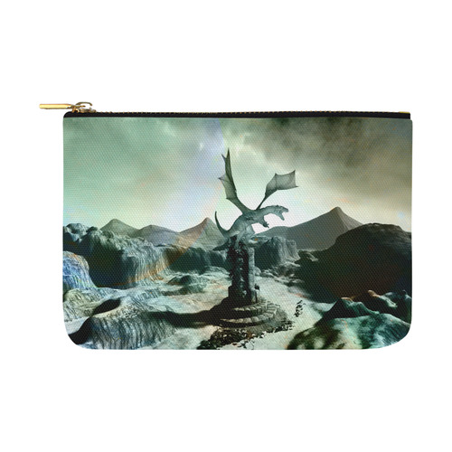 Dragon in a fantasy landscape Carry-All Pouch 12.5''x8.5''
