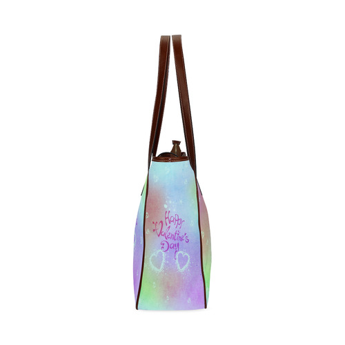 happy valentines day teal by FeelGood Classic Tote Bag (Model 1644)