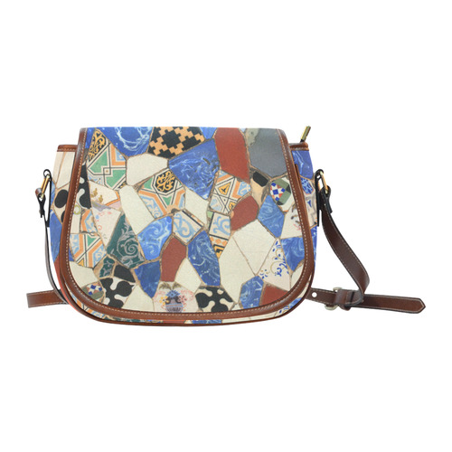 Mosaic decoration Saddle Bag/Large (Model 1649)