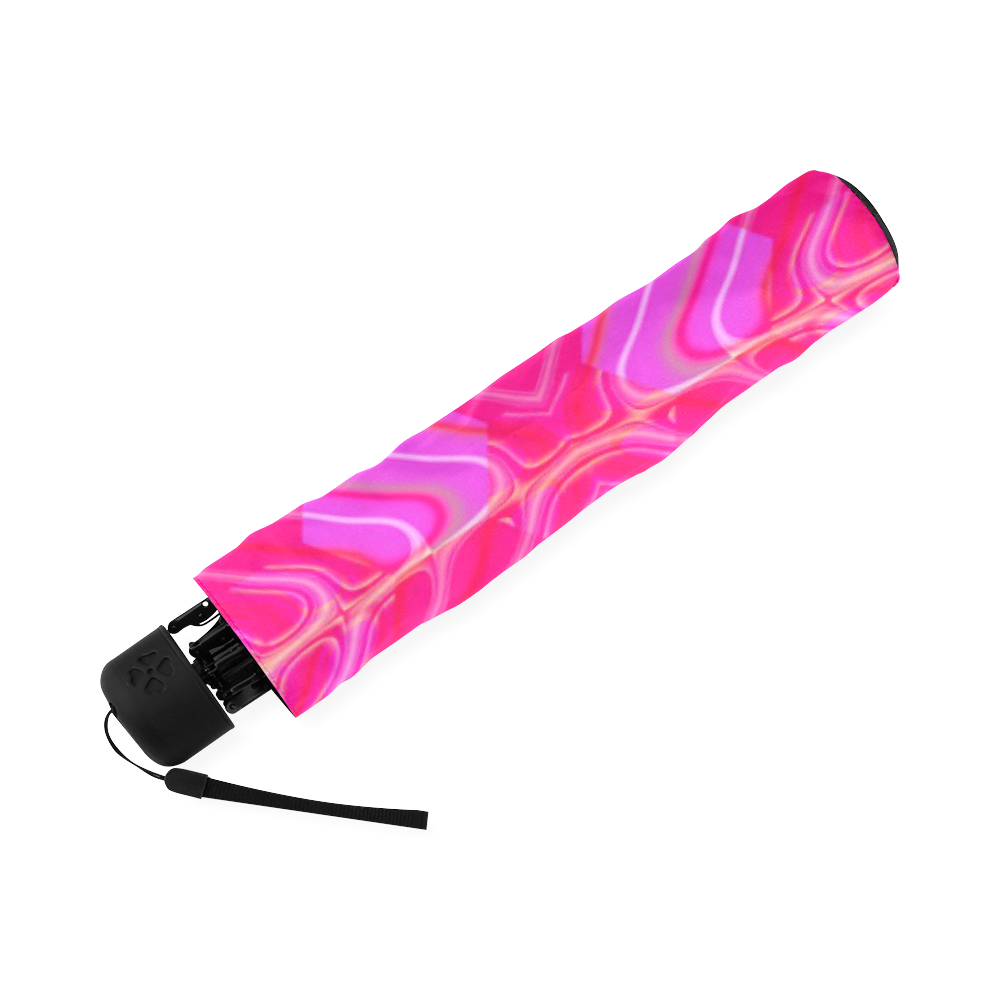 Pink And Rose Abstract Pattern Foldable Umbrella (Model U01)