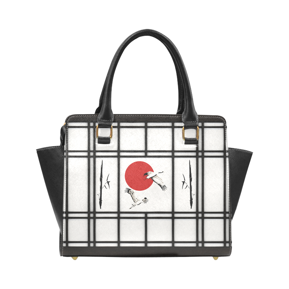 Shoji - Crane Rivet Shoulder Handbag (Model 1645)