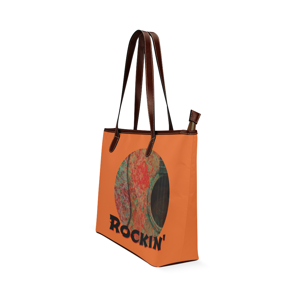 Acoustic Splatter rockin Shoulder Tote Bag (Model 1646)