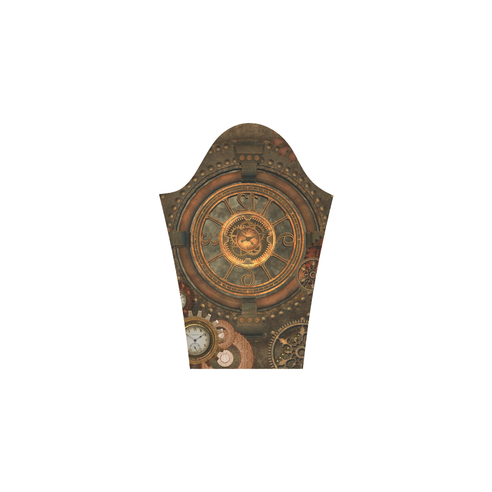 Steampunk, wonderful vintage clocks and gears Bateau A-Line Skirt (D21)