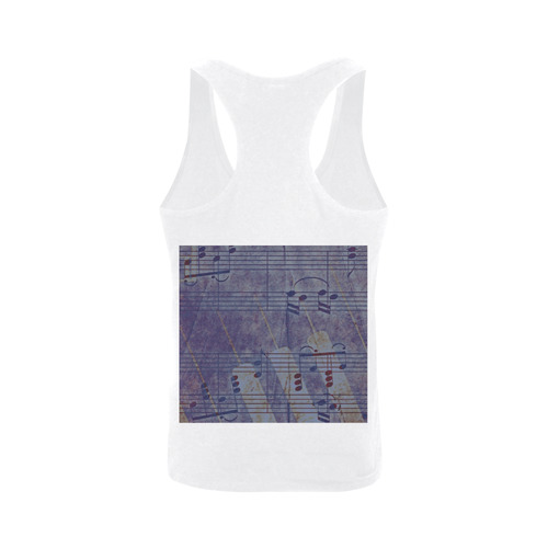 Music, vintage look C by JamColors Men's I-shaped Tank Top (Model T32)