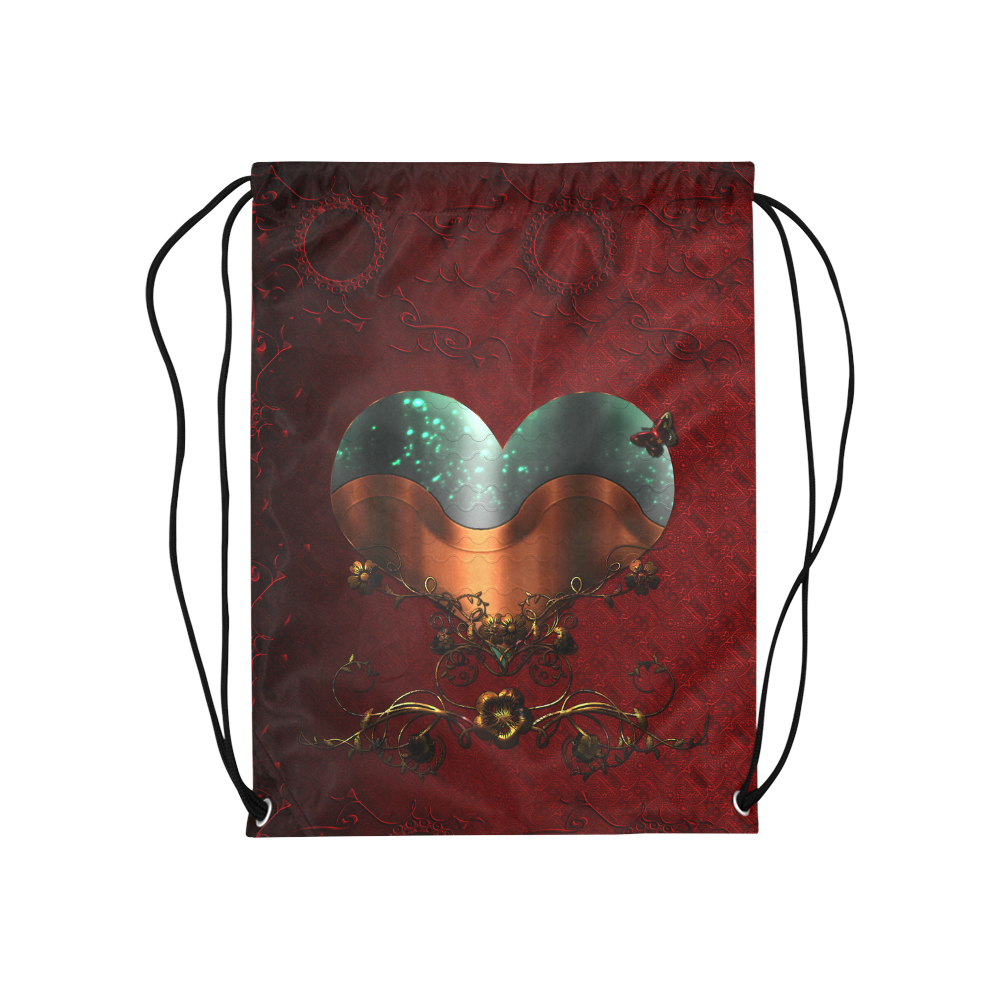 Love, wonderful heart Medium Drawstring Bag Model 1604 (Twin Sides) 13.8"(W) * 18.1"(H)