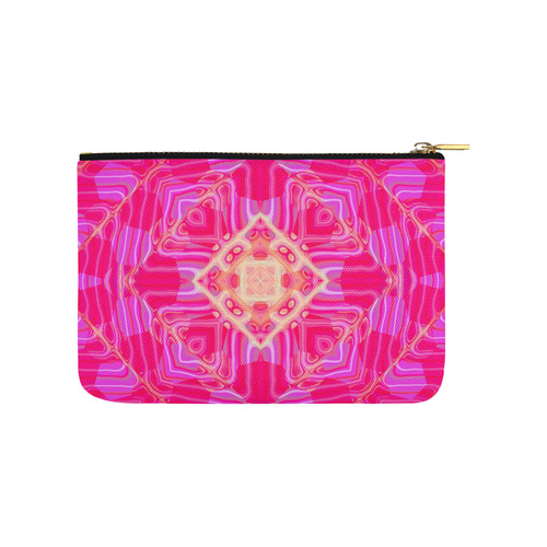 Pink And Rose Abstract Pattern Carry-All Pouch 9.5''x6''