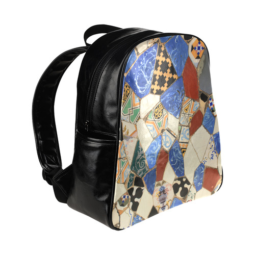 Mosaic decoration Multi-Pockets Backpack (Model 1636)