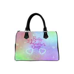 happy valentines day teal by FeelGood Boston Handbag (Model 1621)