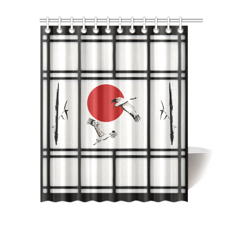 Shoji - Crane Shower Curtain 60"x72"
