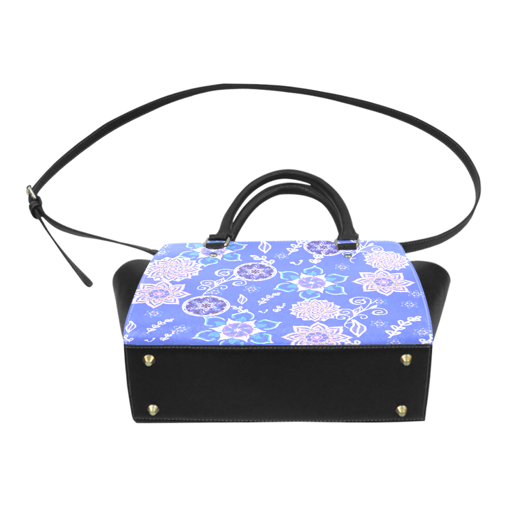 Zappy Floral Classic Shoulder Handbag (Model 1653)