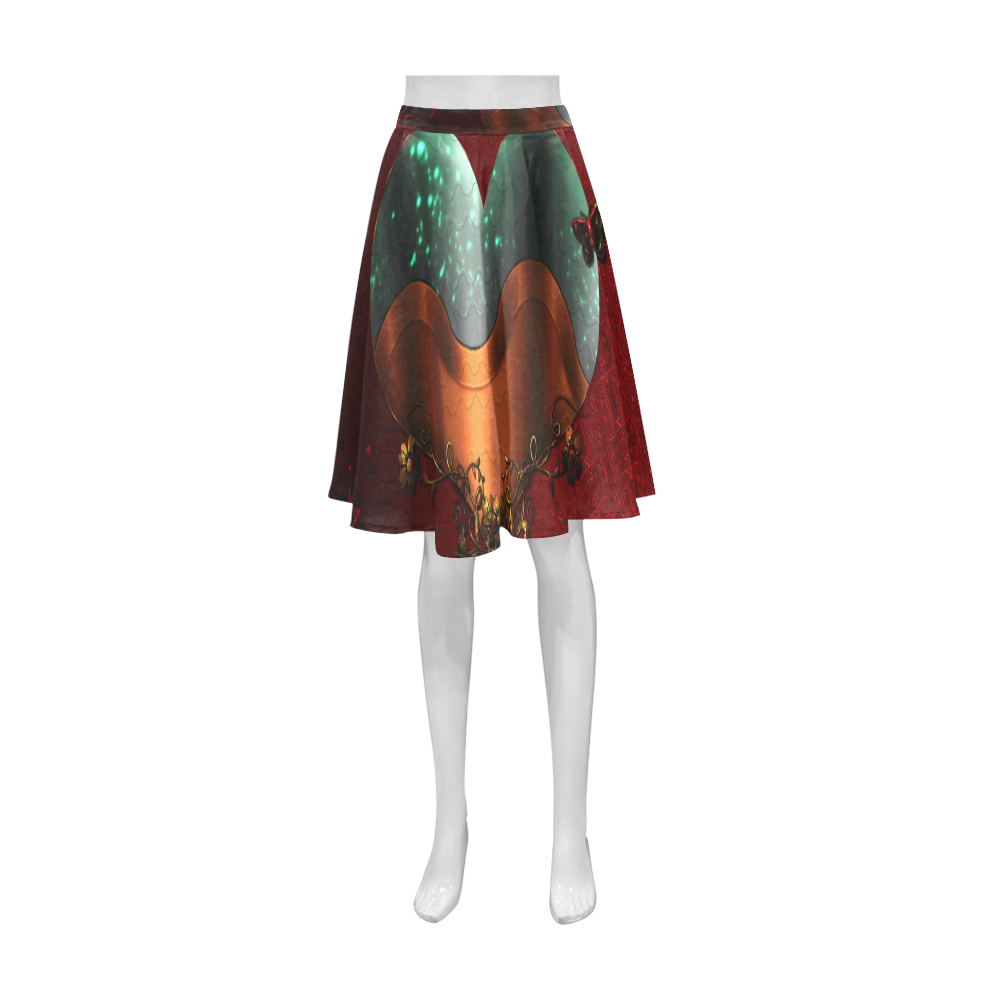 Love, wonderful heart Athena Women's Short Skirt (Model D15)