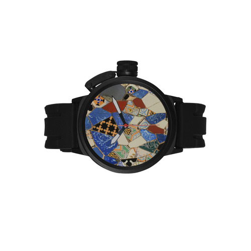 Mosaic decoration Men's Sports Watch(Model 309)