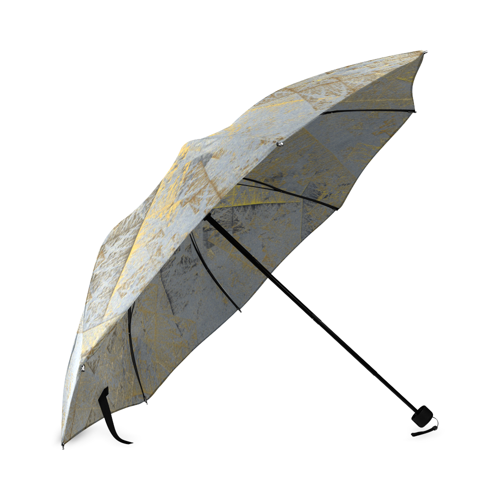 GoldAbstractAngles Foldable Umbrella (Model U01)