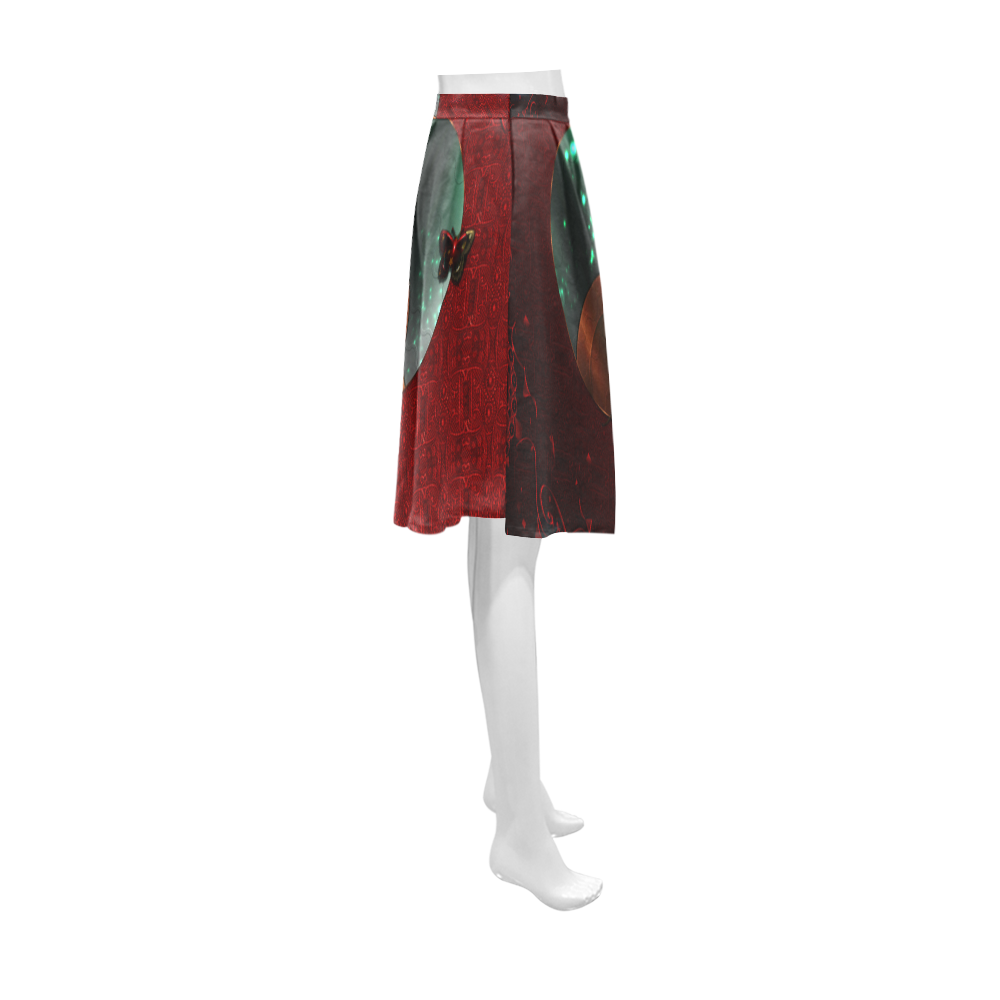 Love, wonderful heart Athena Women's Short Skirt (Model D15)