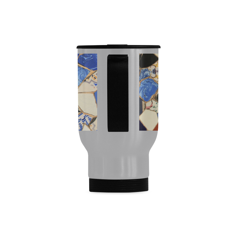 Mosaic decoration Travel Mug (Silver) (14 Oz)