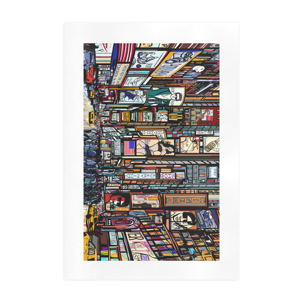 Street in New York city Art Print 19‘’x28‘’